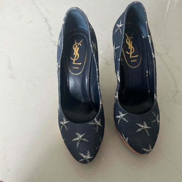 EUC YSL Summer Wedges Size 38 - Picture 2 of 4